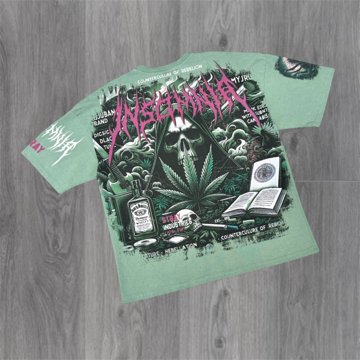 Stray - Insomnia T-shirt - Moss 1723