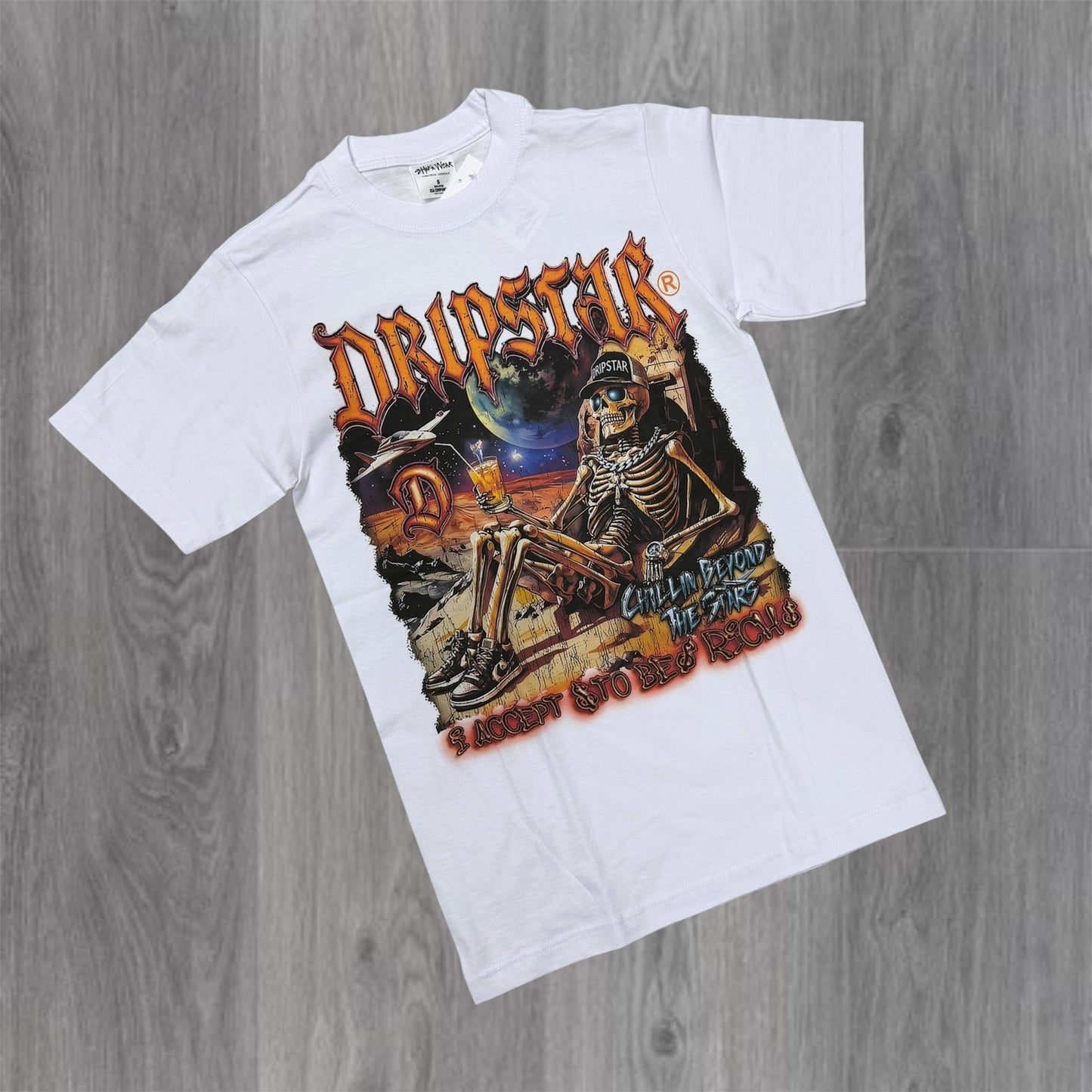 DRIPSTAR - Chillin Tee - White DC187