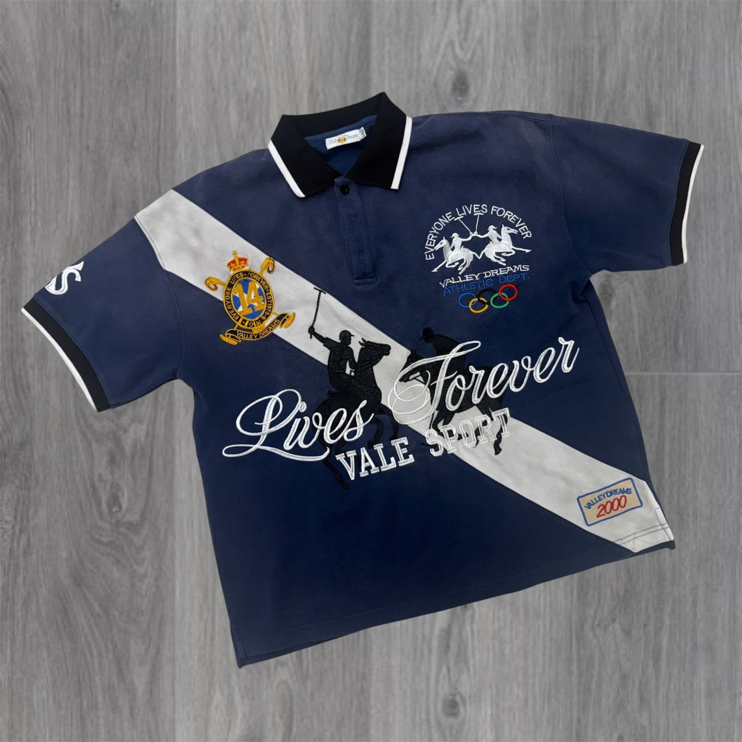 Valley Wales Polo - Navy Blue