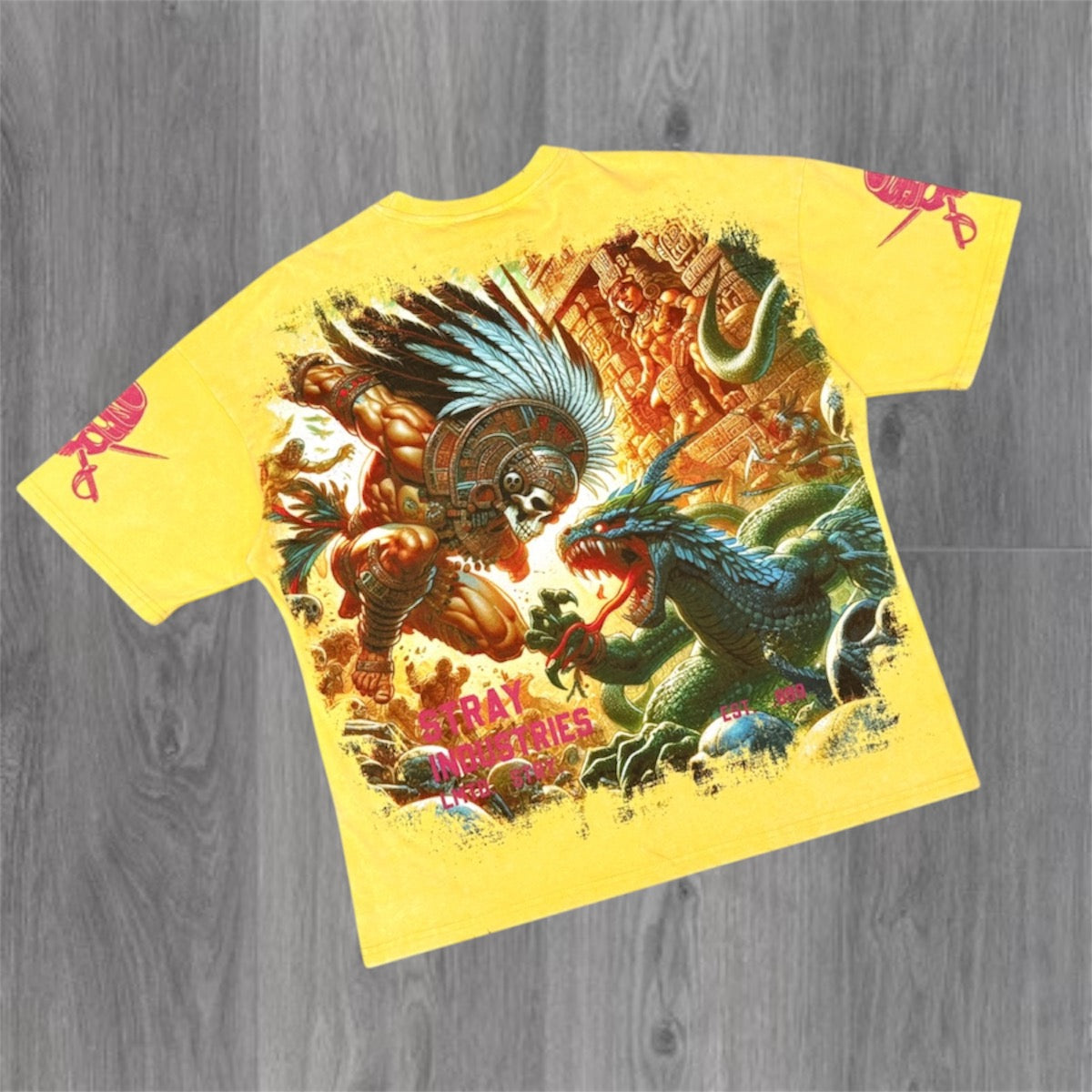 Stray - Dragon War T-shirt - Yellow 1751