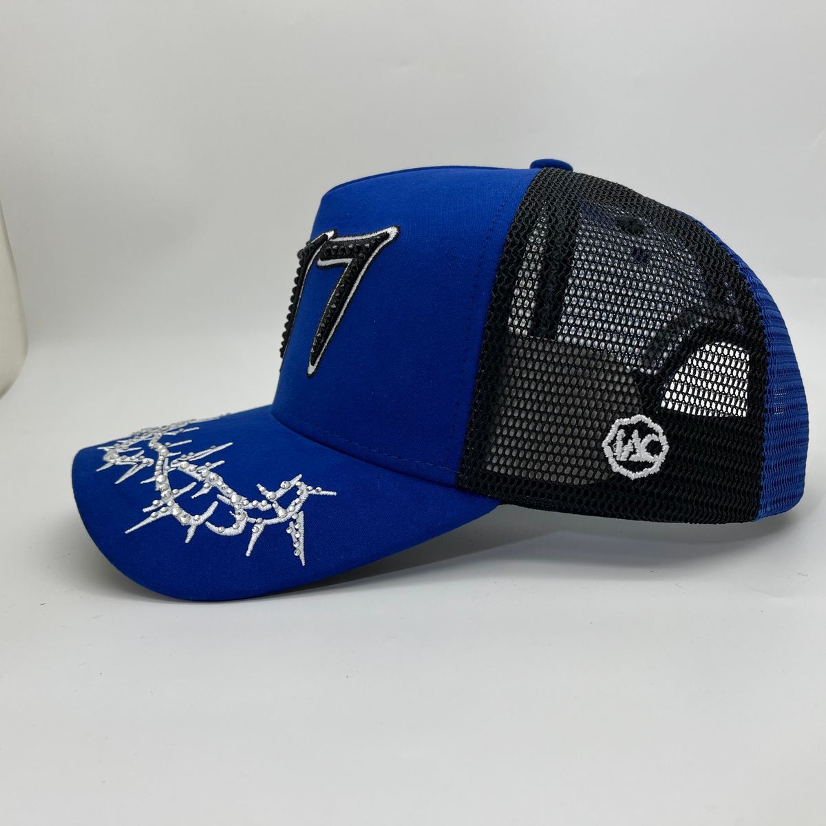 HDSN - “Chains” 777 Trucker hat - Royal/Black V2