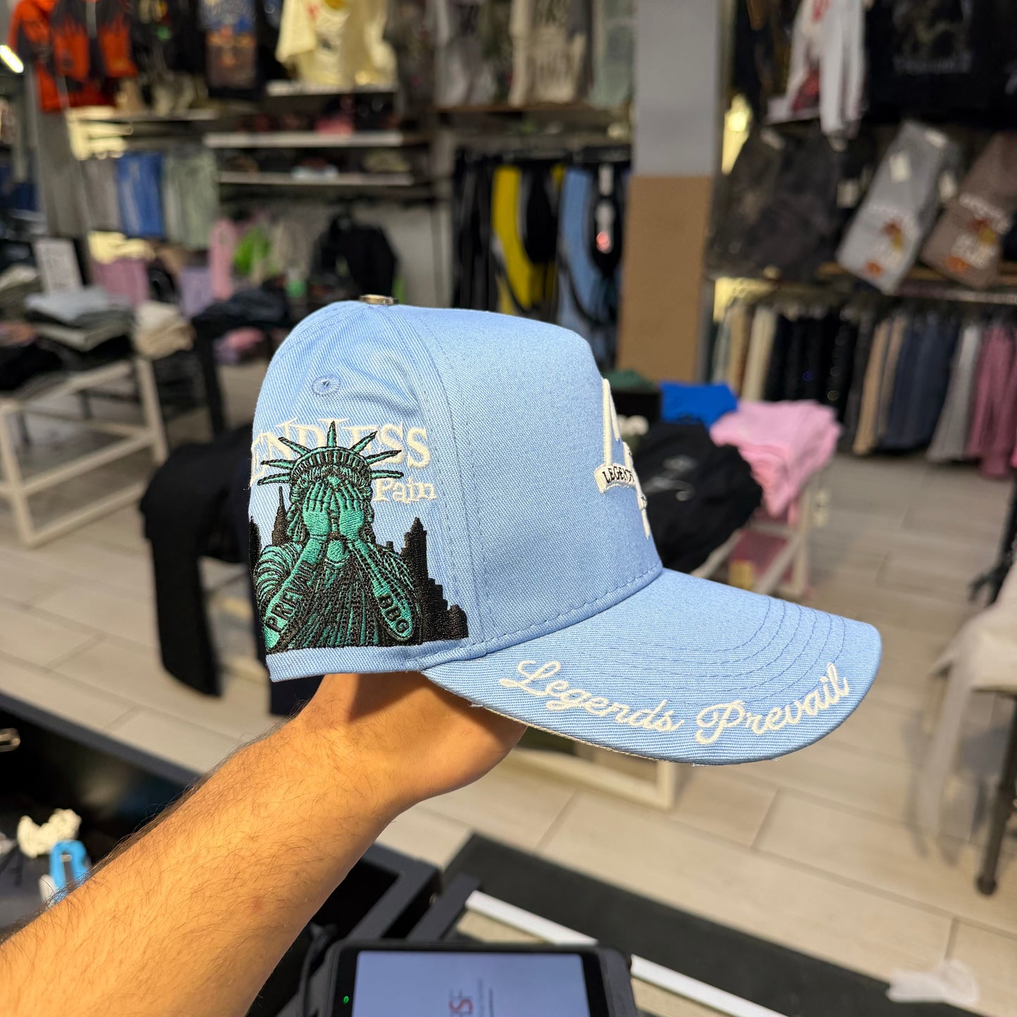 Prevail - LP Liberty Trucker Hat - UNC Blue