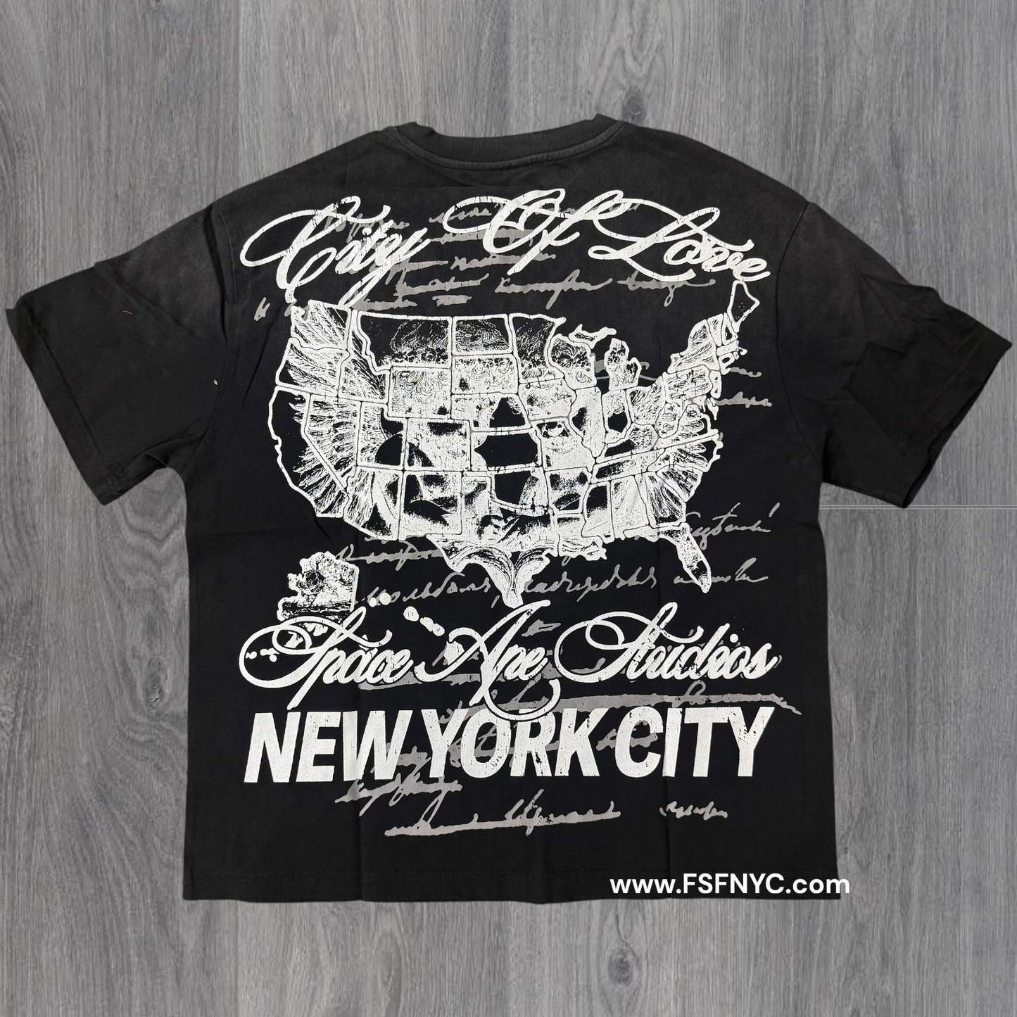 Space - Angel NYC T-shirt - Black - TS11