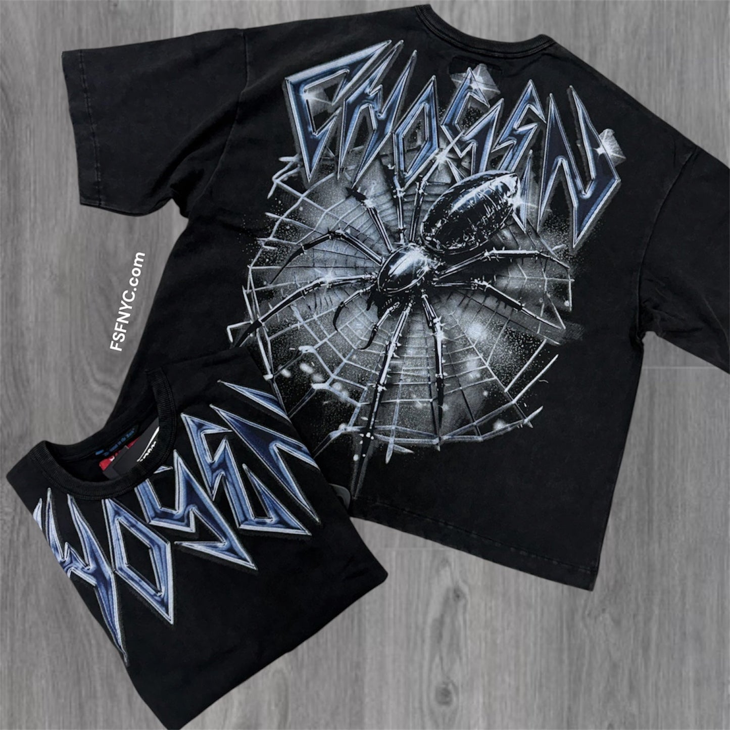 The Web T-shirt - Black - 6114z