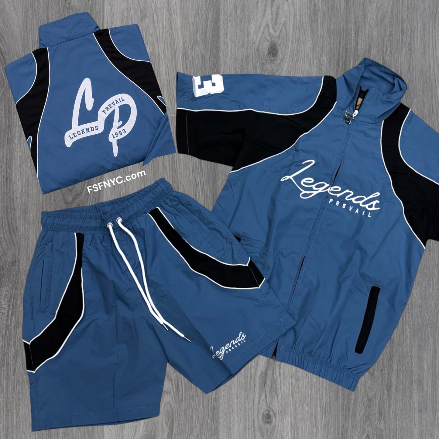 Prevail - LP Windbreaker Set - Aqua Blue