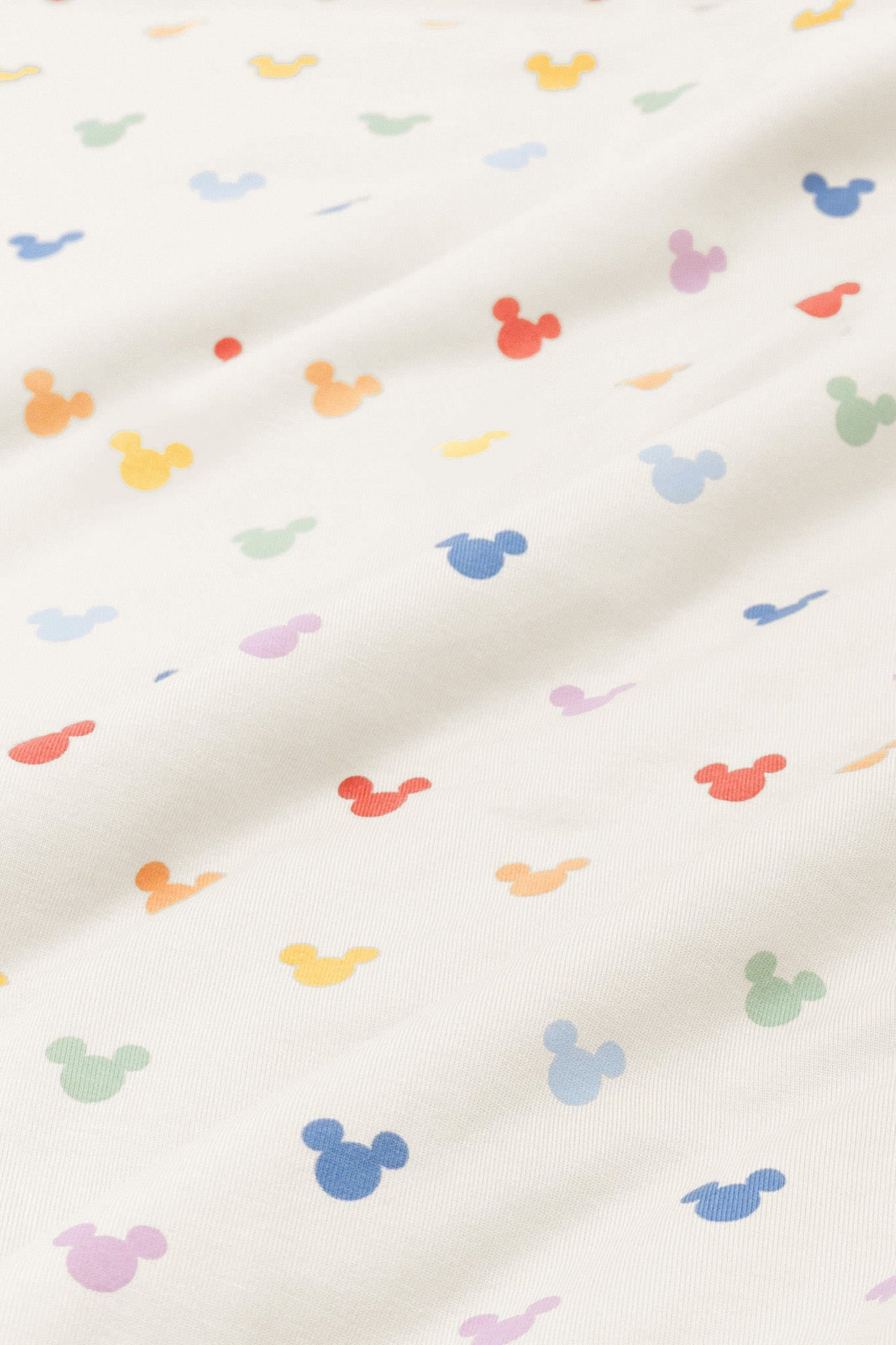 Zippered Romper in Pastel Mickey Mouse