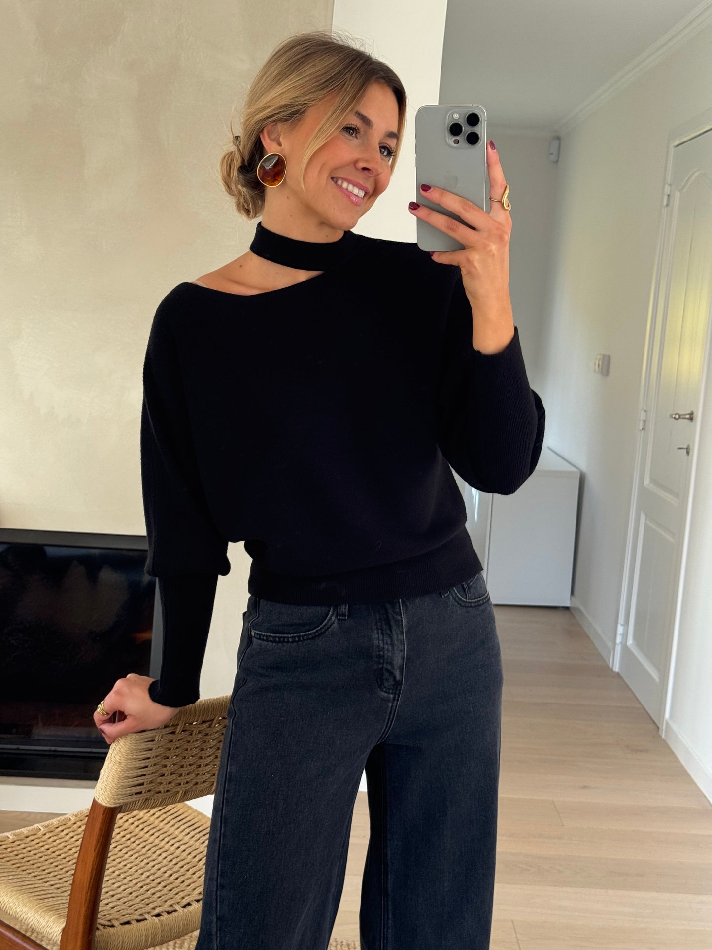 Black Aiko Sweater