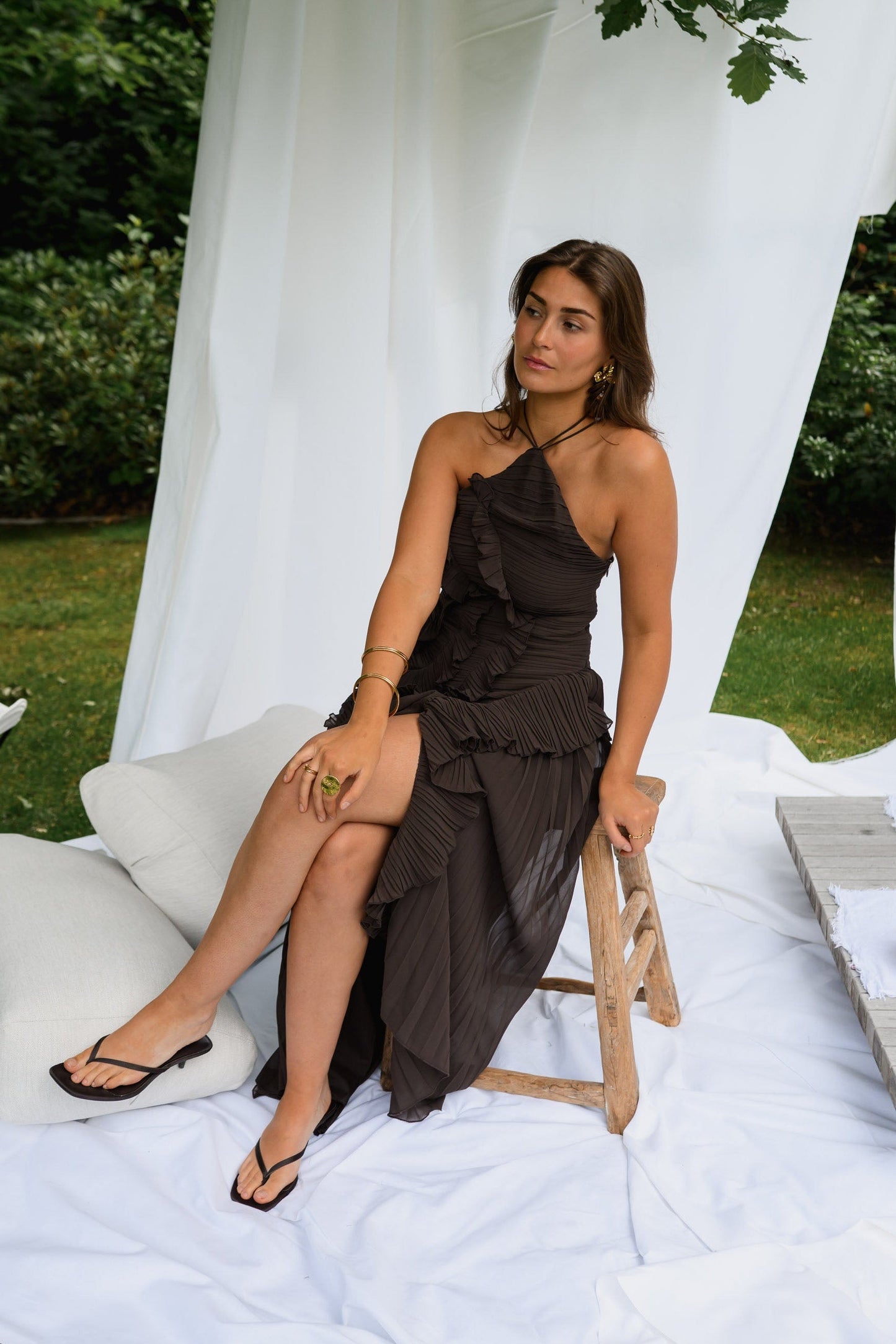 Chocolate Nanci Dress