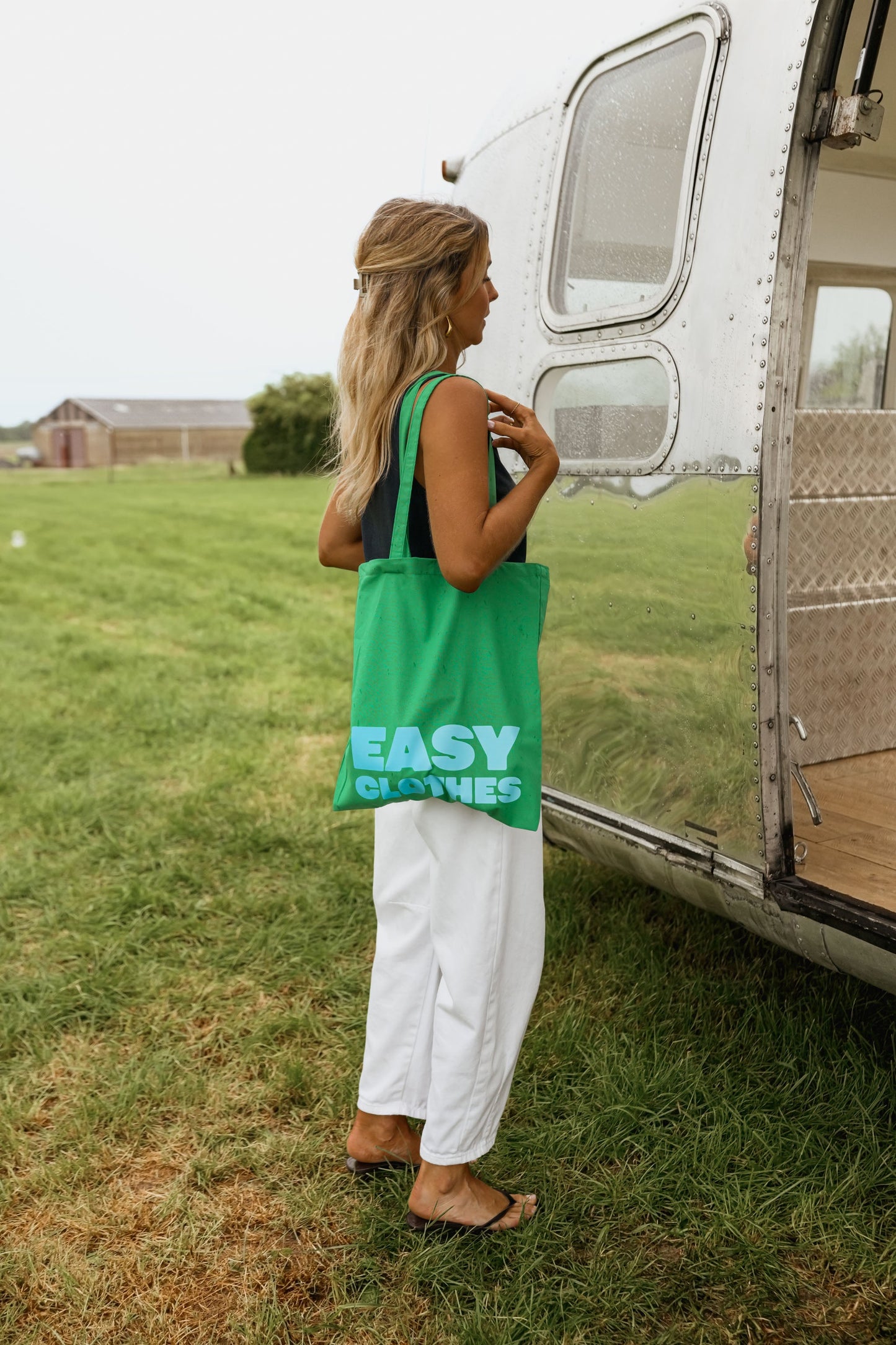 Green Easy Clothes Tote Bag