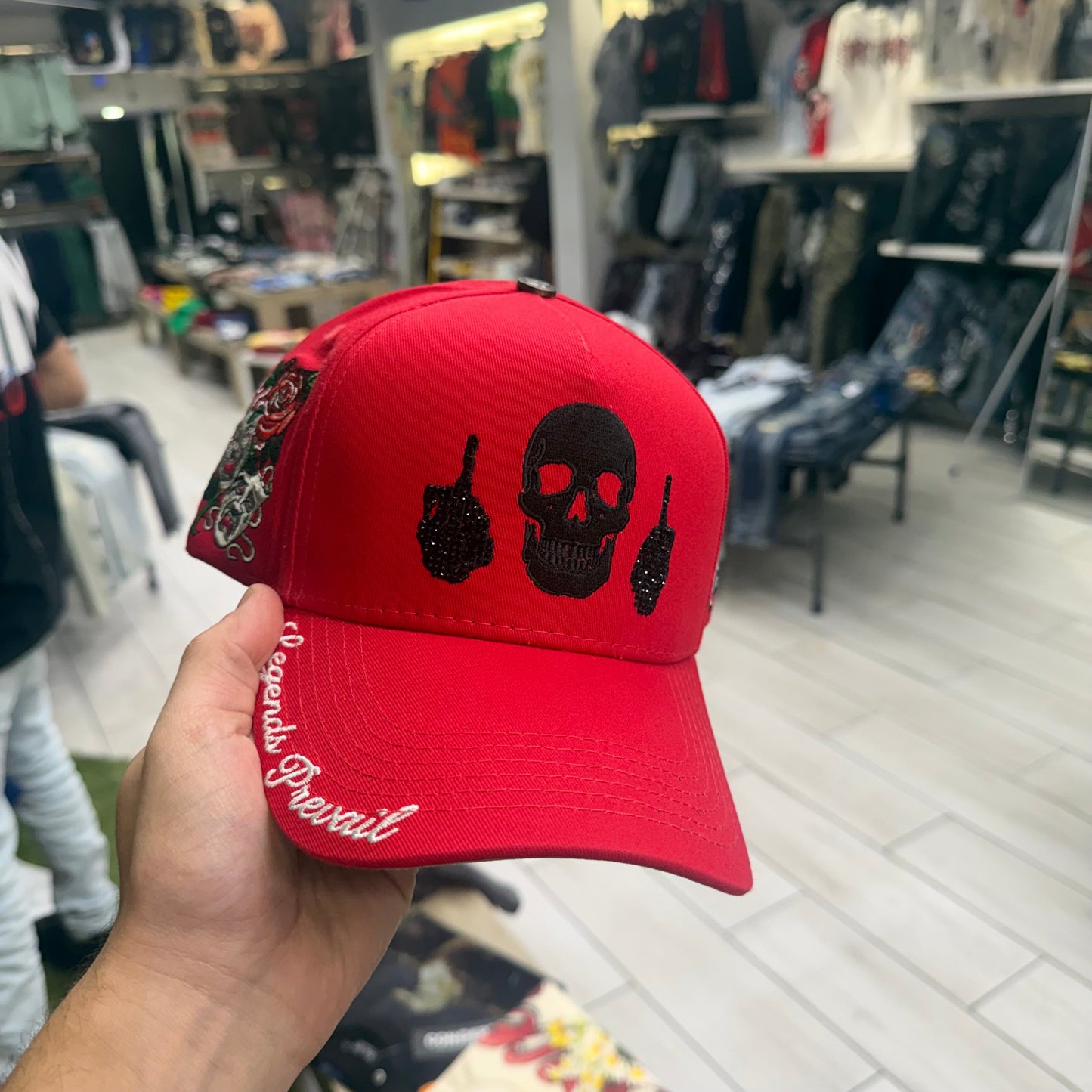 Prevail - Skull Trucker Hat - Red
