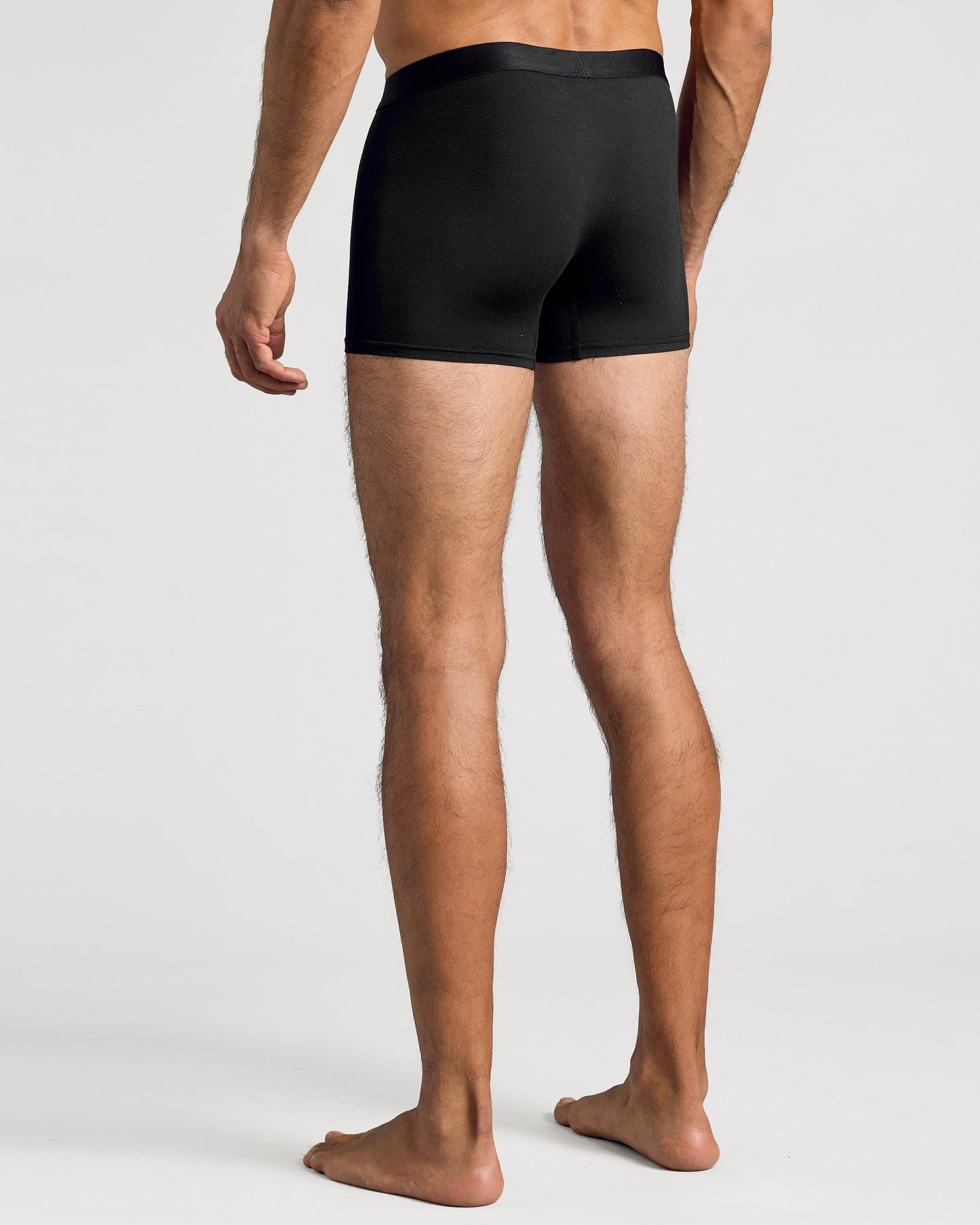 Black Boxer Trunks W/ Fly 6-Pack