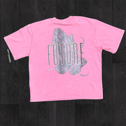 Steel Souls Rhinestone T-shirt - Pink - 11198