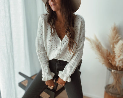 Ecru Daniel Cardigan