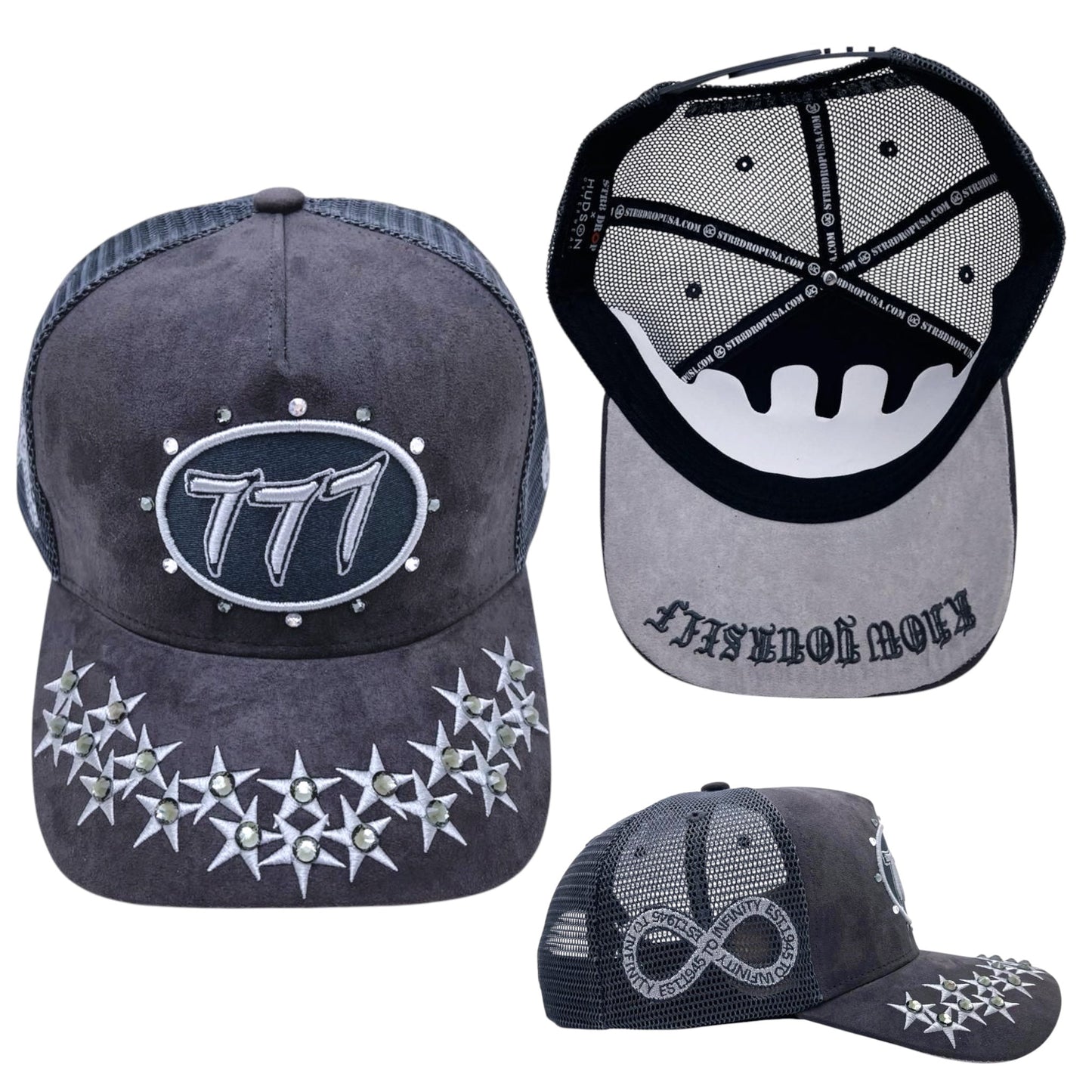 Hudson - “Stars” 777 Trucker hat - Grey V1