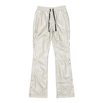 Gunzini - Stacked PU Leather Set - bone - Gz1047 gc1046