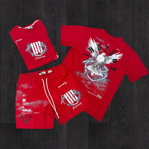 UNDRTD - Visionary Short Set - Red 6114 6214