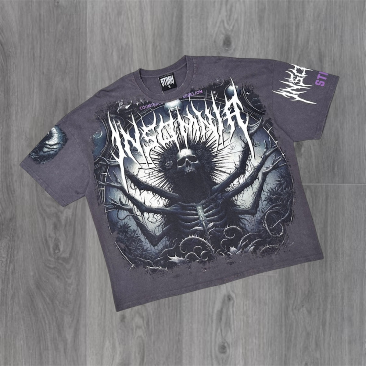 Stray - Insomnia T-shirt - Charcoal 1723