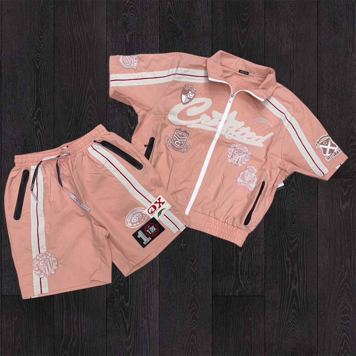 Crafted - WindBreaker Short Set - Pink 573 574