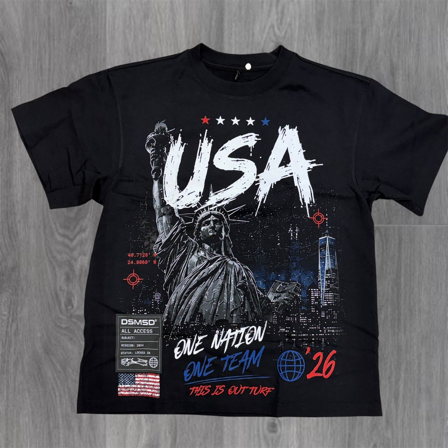 DSMSD - America 250 Tee - Black 01