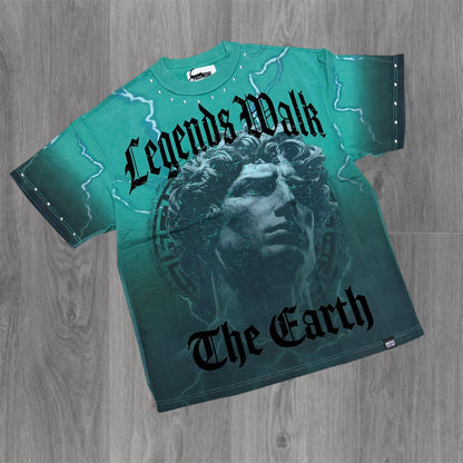 FR - Legends on Earth Tee - Turqoiuse 2297