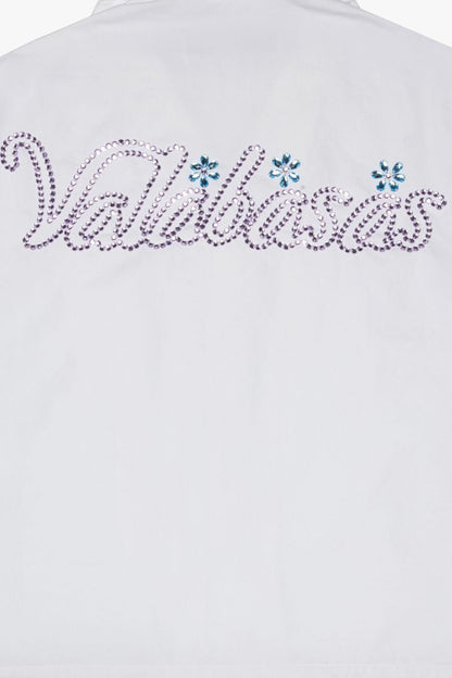 Valabasas Gem woven Button Down shirt white 1005