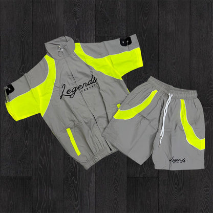 Prevail - LP Windbreaker Set - Grey/Neon