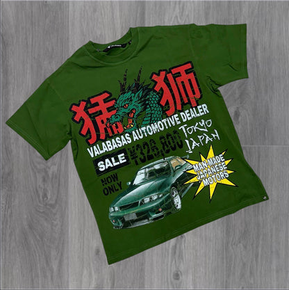 Valabasas - Japanese Motors Tee - Green 1102