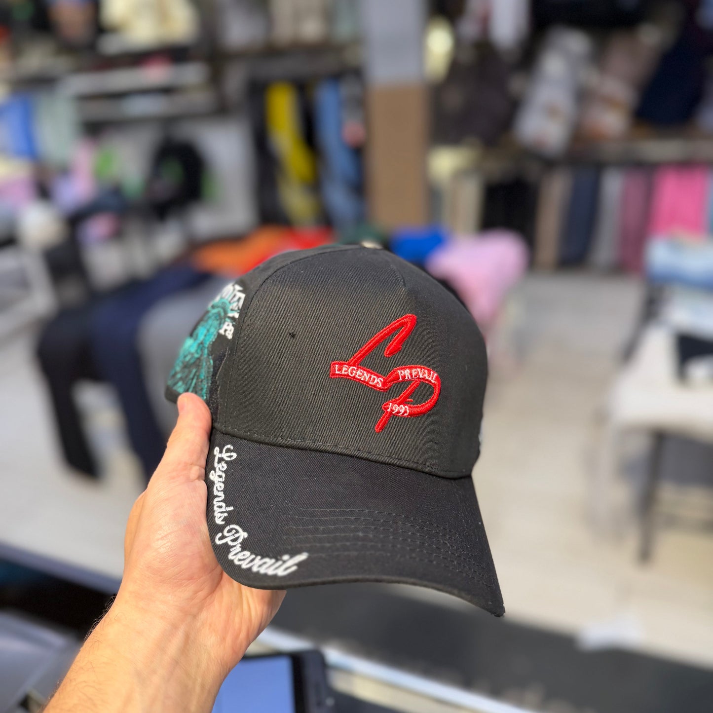 Prevail - LP Liberty Trucker Hat - Black/Red