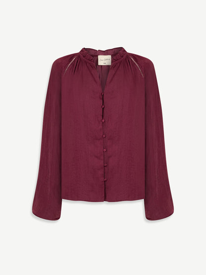 Burgundy Janelle Blouse