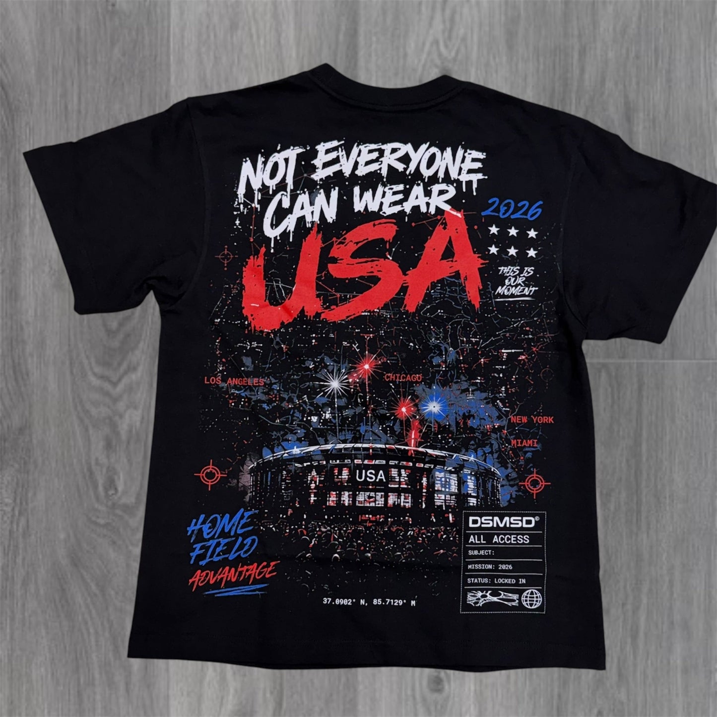 DSMSD - America 250 Tee - Black 01