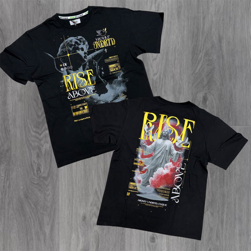 UNDRTD - Rise Above T-shirt - Black/Gold - 6100 A