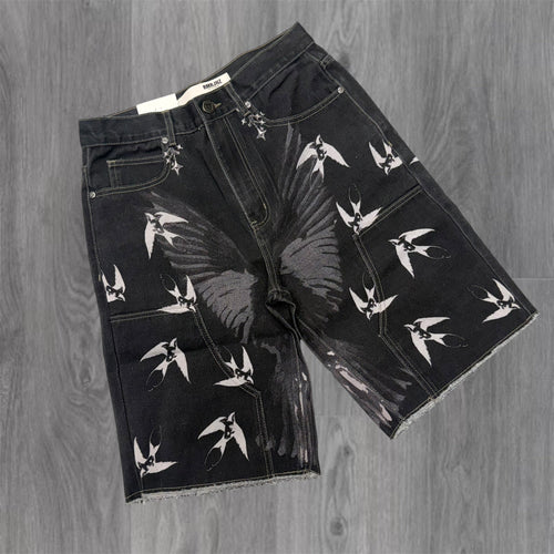 Armor - Fly Wings Denim Shorts - Black 225