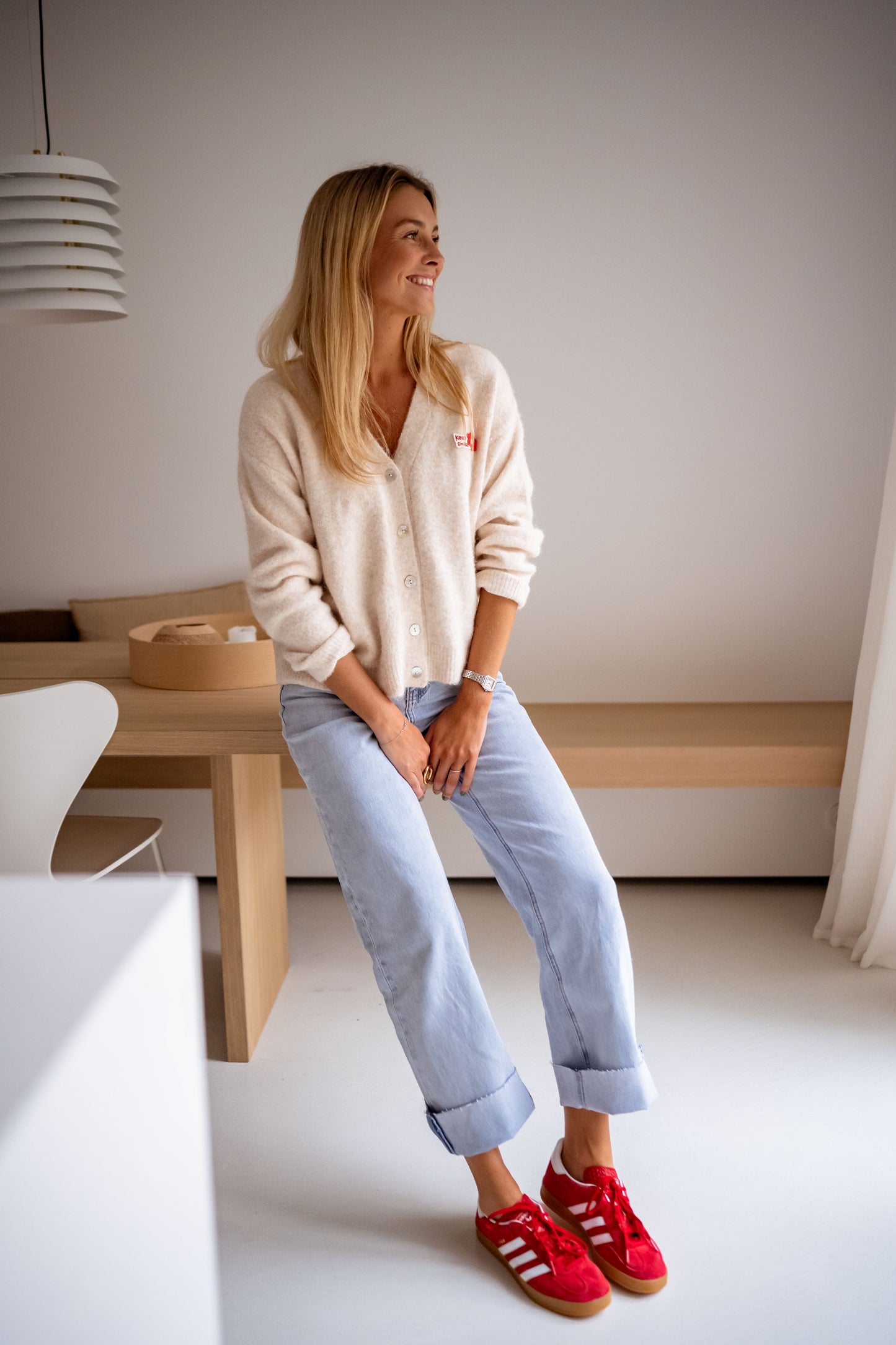 Beige Siony Cardigan