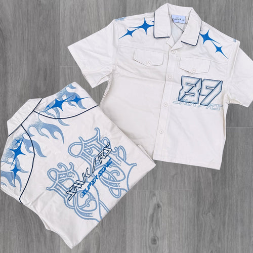 Rise - SUSO Button Down Shirt - Blue - 490
