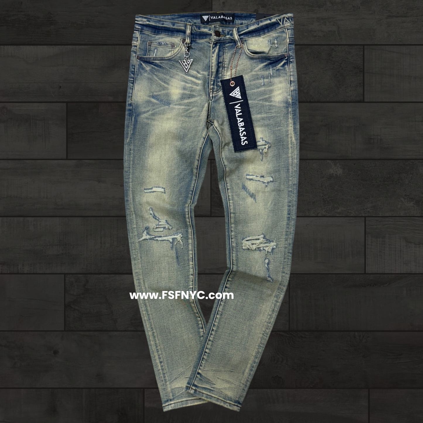 Valabasas - Scrimitar Skinny Jeans - Vintage Blue Wash - 1056