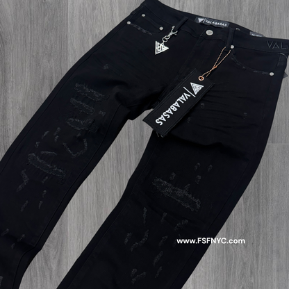 Valabasas - ilyas Slim Jeans - Jet Black - 1055