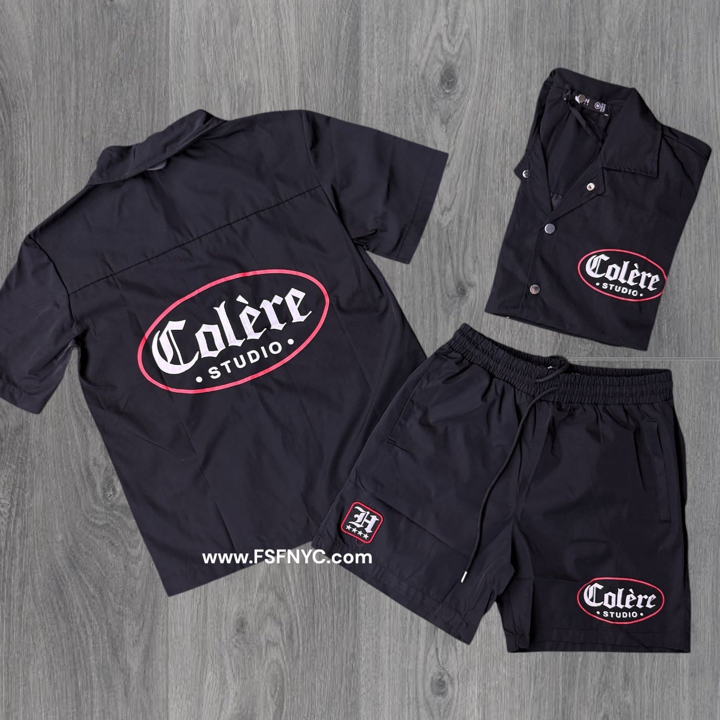 HDSN - Windbreaker Set - Black - 694