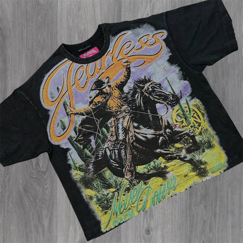 Never Back Down T-shirt - Black - 6155z