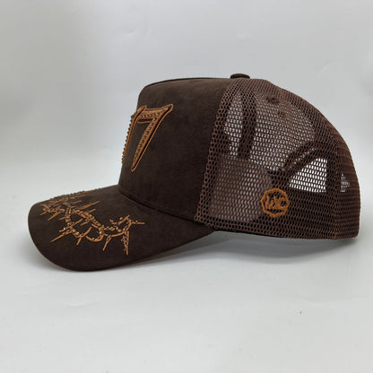 Hudson - “Chains” 777 Trucker hat - Brown V2