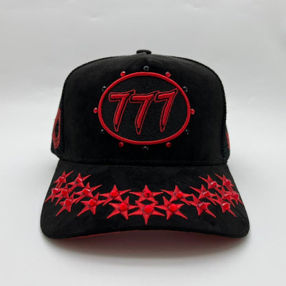 Hudson - “Stars” 777Trucker hat - Black/Red V1