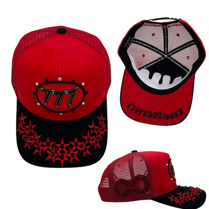Hudson - “Stars” 777Trucker hat - RED V1