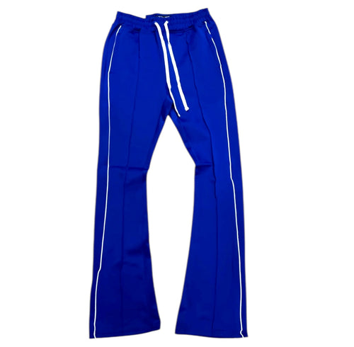 Rebel - Track Stacked Flare Pants - Royal - 470