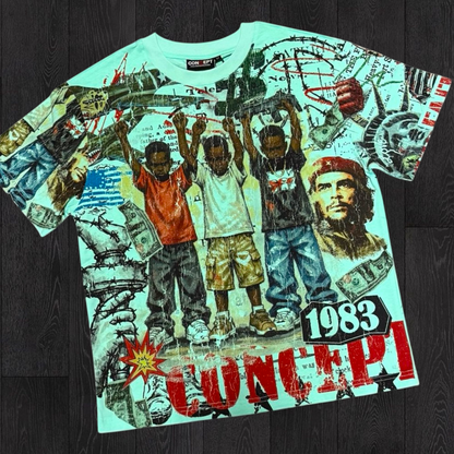 Con - Over Fear T-shirt - Aqua - 4 (2)