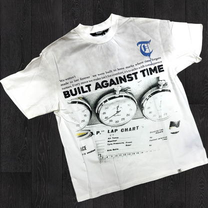 TRNCHS - built Against Time Tee - White - 2506