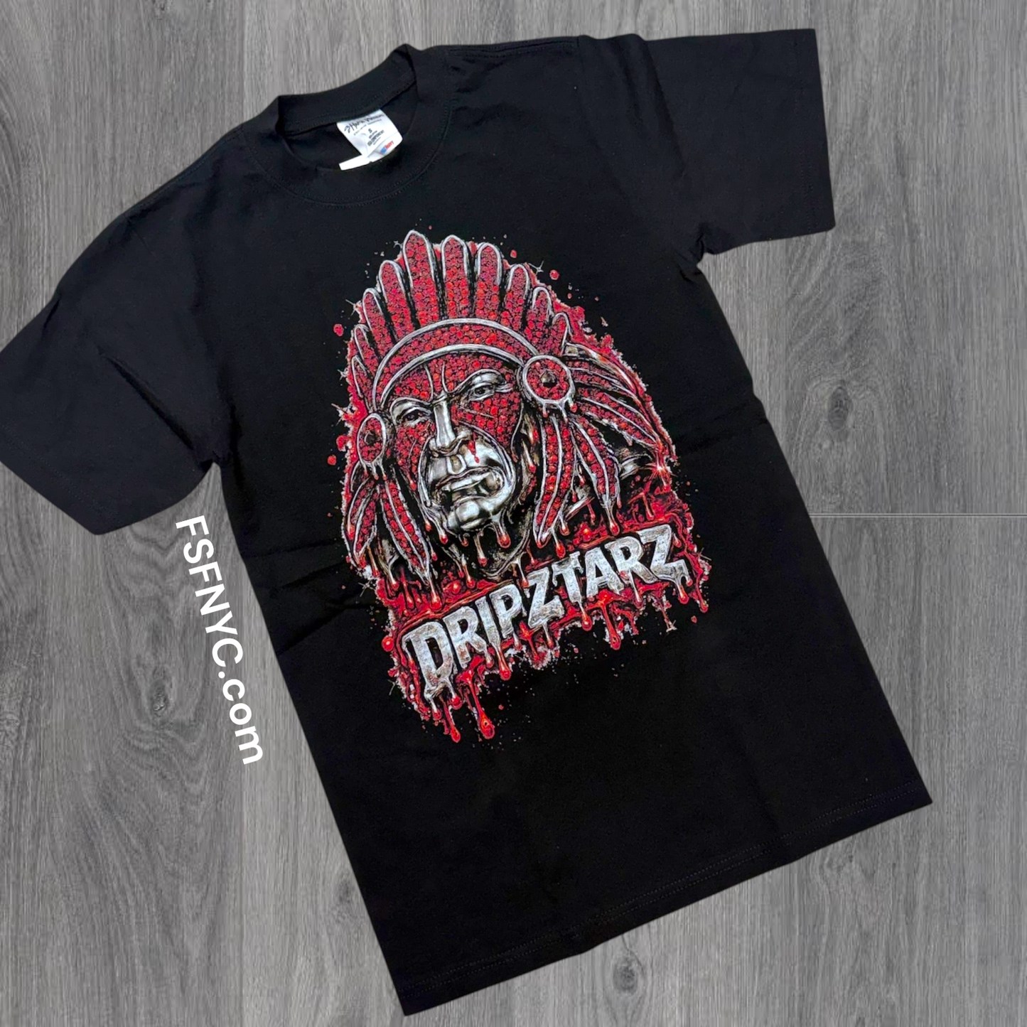 DRIPSTAR - Tribal Chief Tee - Black DC182