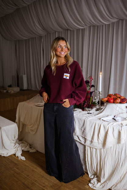 Burgundy Gaella Sweater