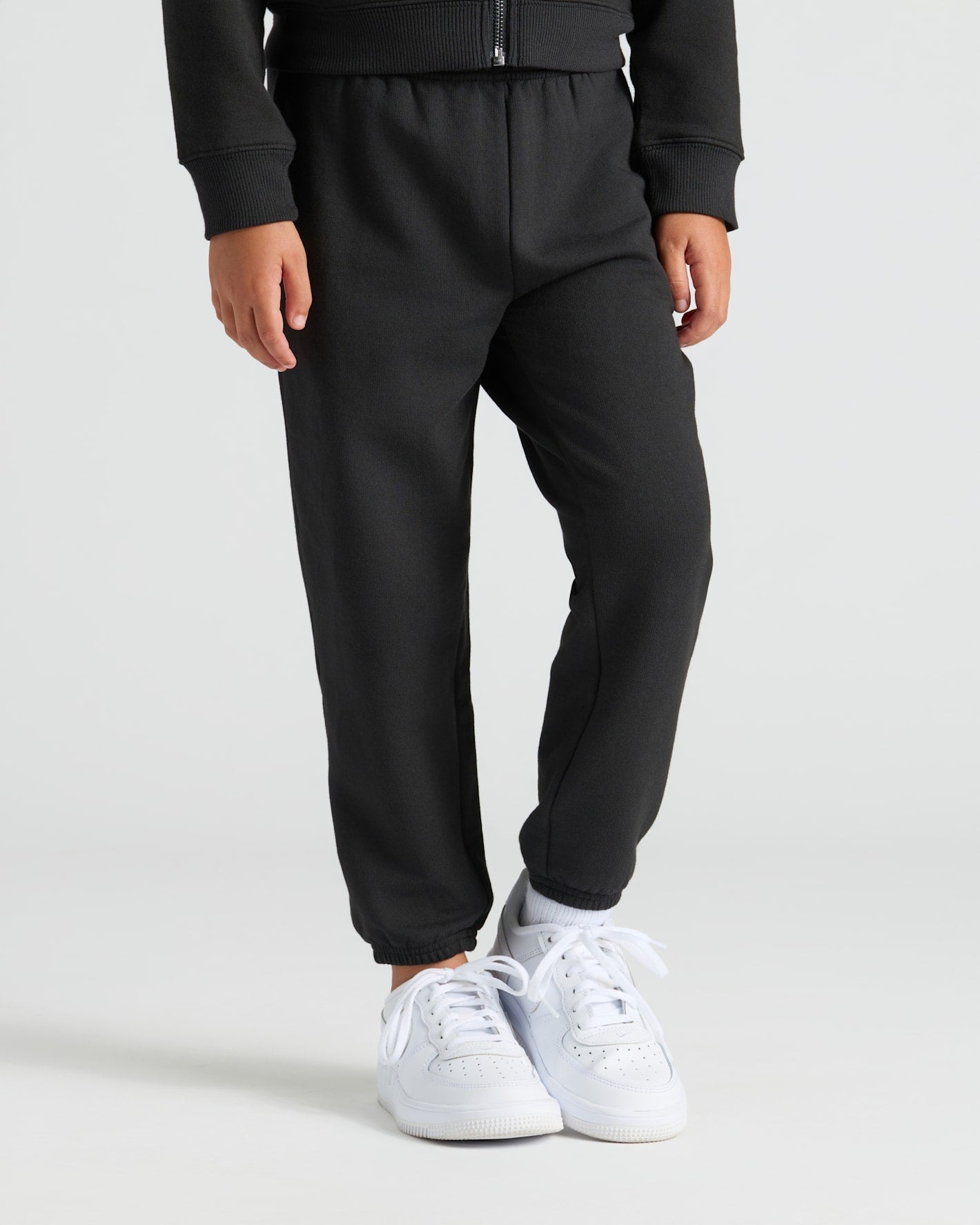 Girls Black Relaxed Joggers