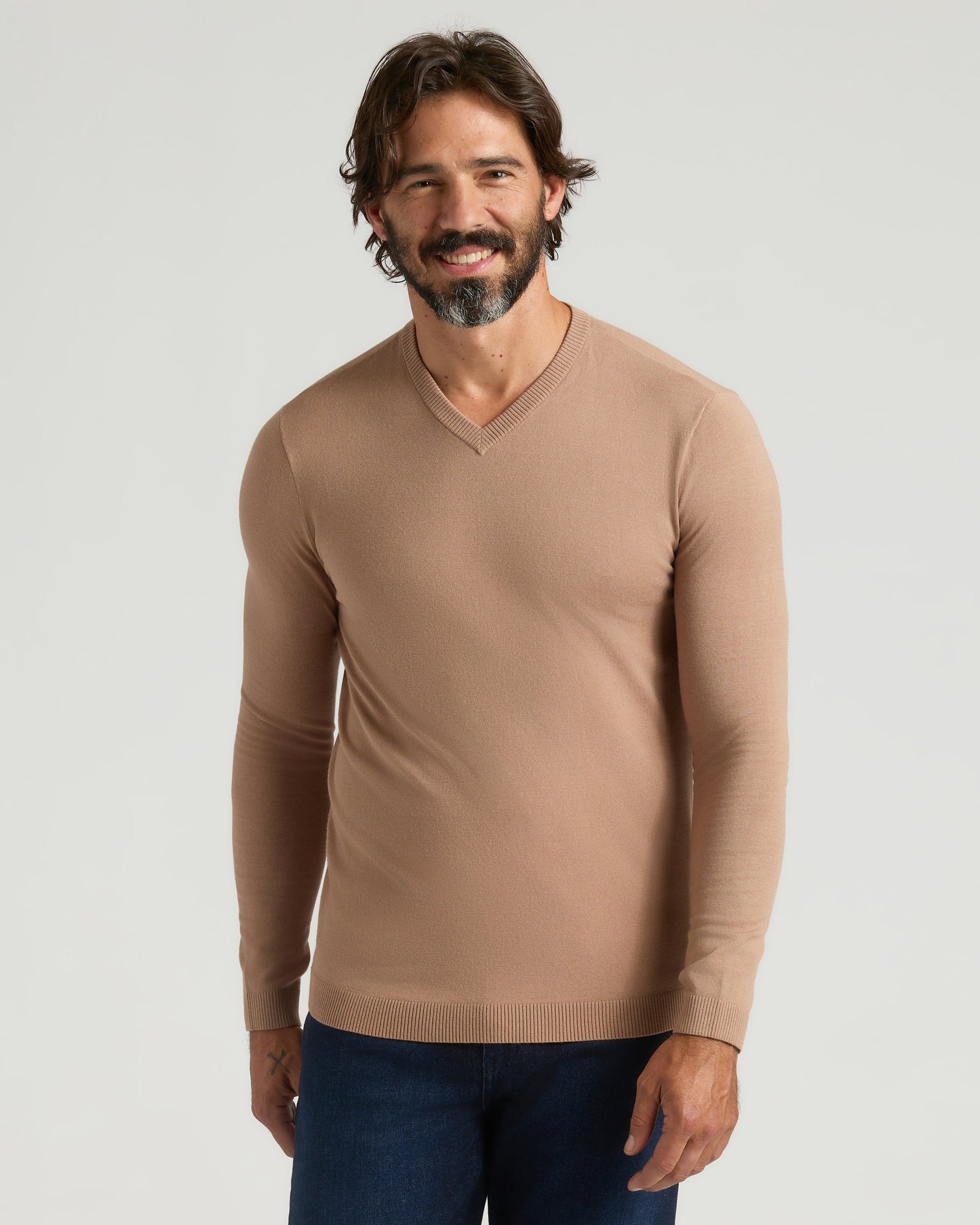Truffle & Blueberry Dressy V-Neck Sweater 2-Pack