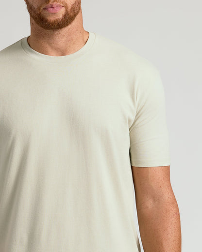 Dark Heather Graystone Tall Straight Hem Crew Neck T-Shirt