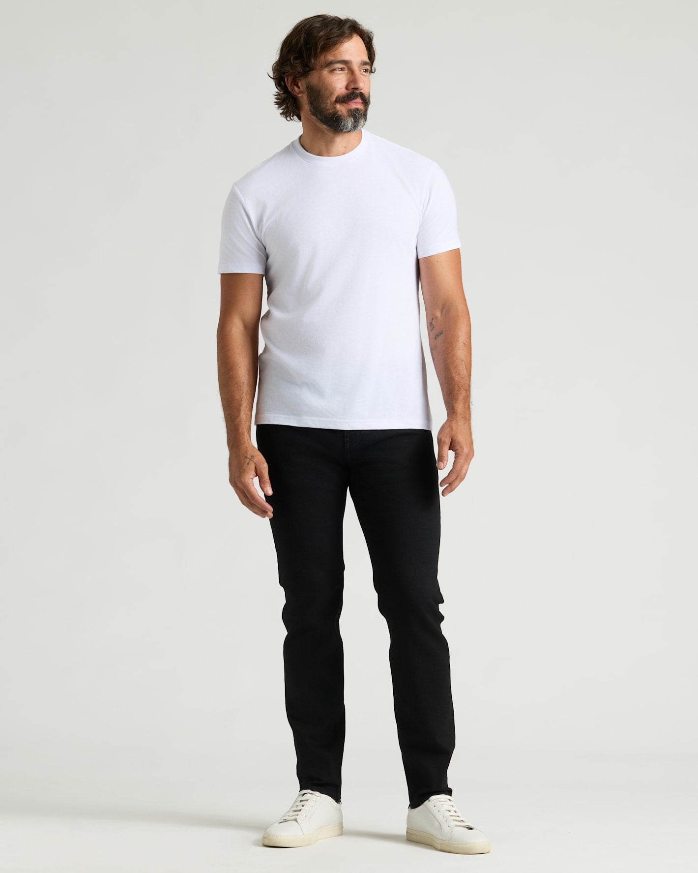 Black Wash Slim Authentic Denim Jeans